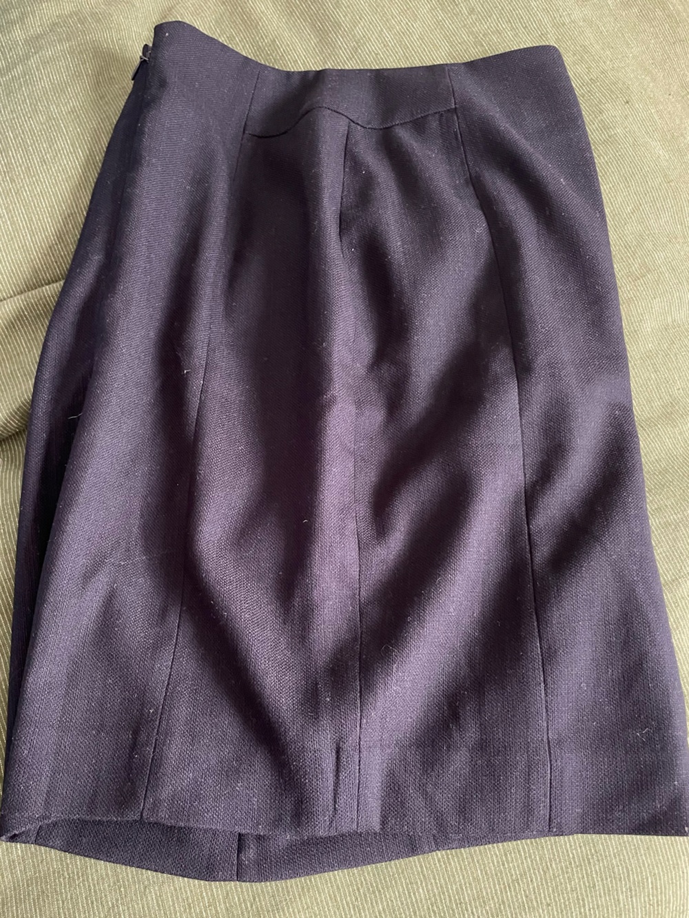 H&M Midi Skirt with Side Slit and Side Zipper